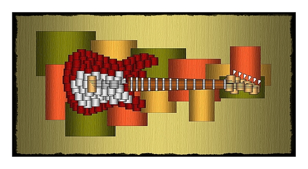Music Series Horizontal Guitar Abstract by Terry Mulligan Music Series Horizontal Guitar Abstract by Terry Mulligan